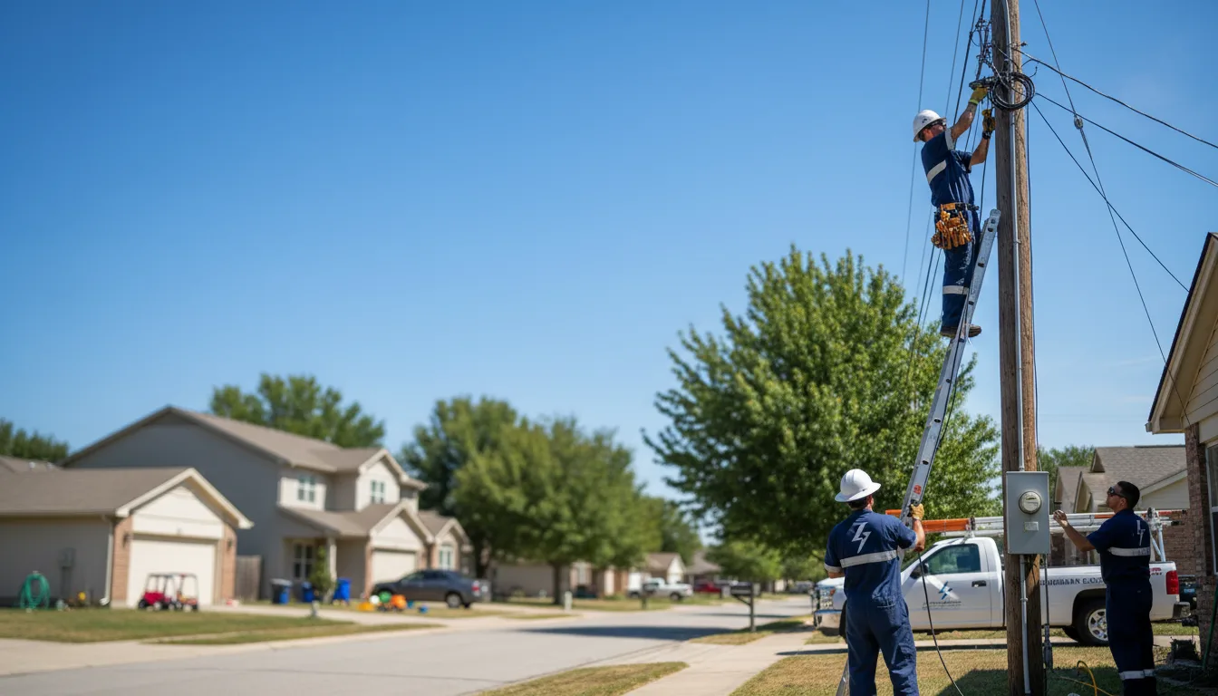 Residential electrician providing installation services in Rose Creek, MN